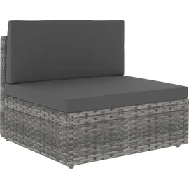 vidaXL Garten-Lounge-Set 8-tlg. grau