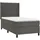 vidaXL Boxspringbett 100 x 200 cm Dunkelgrau