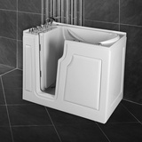 PureHaven PureHaven, Seniorenbadewanne 122x71 cm mit Whirlpool-Funktion Wasserdüsen integrierter Tür für leicht