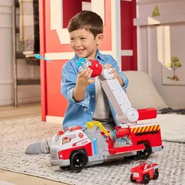 Spin Master PAW Patrol Fire Rescue - Marshalls Deluxe Feuerwehr-Truck mit Marshall Hundefigur