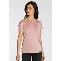 LAURA SCOTT Shirtbluse, aus Satin und Jersey Laura Scott