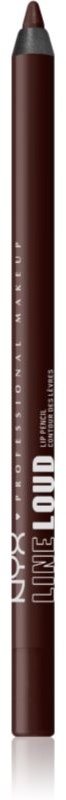 NYX Professional Makeup Line Loud Vegan Konturstift für die Lippen mit Matt-Effekt Farbton 35 - No Wine Ing 1,2 g