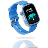 AngelTech Kinder SmartWatch Ultra –  Slim Size –  4G - GPS Uhr für Kinder - 1GB RAM – 8GB ROM - Smartwatch für Kinder - Inklusive SIM-Karte... - Blau
