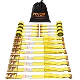 Vevor 8er-Pack Spanngurte mit Ratsche, 2362,31kg, 5,08 x 38,1 cm, robust für Fracht