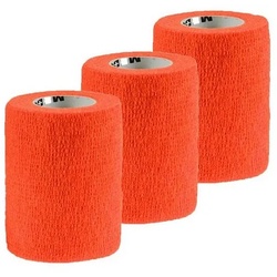 meDDio Bandage 1/3/6 Haftbandagen Größe+Farbe wählbar, 3 Stück 7.5 cm orange orange