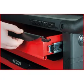 KS Tools RACINGline SCHWARZ/ROT Werkstattwagen mit 7 Schubladen