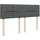 vidaXL Boxspringbett 140 x 200 cm Dunkelgrau