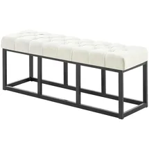 CLP Sitzbank Amun I Mit Stoff-Bezug I Mit Schwarzem Metallgestell