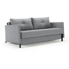 Innovation Living Schlafsofa Cubed mit Armlehnen Stoff Grau Granit 140 cm