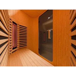 Swedheat Konrad Infrarotkabine 1 Personen Hemlock Schwarz