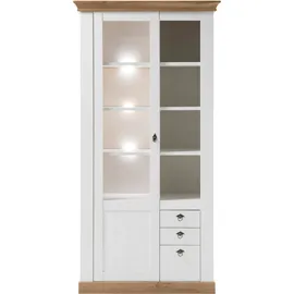 Home Affaire Vitrine Cremona 102 x 44 x 204 cm Weiß