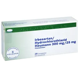 Irbesartan/hydrochlorothiazid Heumann 300/25 Fta 28 St