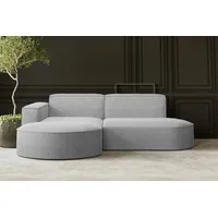 kaiser möbel Ecksofa, Sofa L form, Couch L form MODENA STUDIO stoff Verita Grau Links - Grau