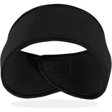 Ohrenschützer Wärmer Winter Fleece Stirnband für Herren Damen Laufen Radfahren Skifahren - Schwarz - XL - XL