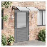 vidaXL Türvordach 150 x 80 cm schwarz/transparent