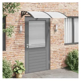 vidaXL Türvordach 150 x 80 cm schwarz/transparent