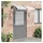 vidaXL Türvordach 150 x 80 cm schwarz/transparent