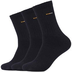 3er Pack camano Baumwoll Sportsocken mit Komfort-Bund 0005 - black 39-42