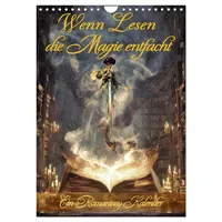 Calvendo Wenn Lesen die Magie entfacht (Wandkalender 2026 DIN