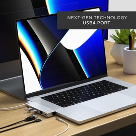Satechi Pro Hub Mini USB-C 5 Ports), Dockingstation + USB Hub, Silber