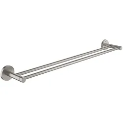 GROHE Essentials Doppel-Badetuchhalter 40802001, Accessoires, supersteel