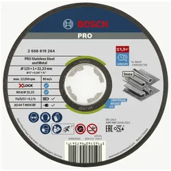 Bosch Power Tools X-LOCK Trennscheibe 125x1mm Rapido INOX 2608619264