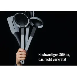 WOLL Cook it Kochlöffel grau B:6 cm H:1,5 cm Kunststoff Silikon