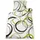 Beautissu Nina Renforcé Bunt/Grün 135 x 200 cm + 2 x 80 x 80 cm