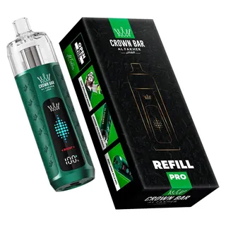 Al Fakher Crown Bar Refill Pro Akkuträger – wiederaufladbares Pod-System, 1000 mAh, 16 ml Refill Tank, USB-C, DTL & MTL