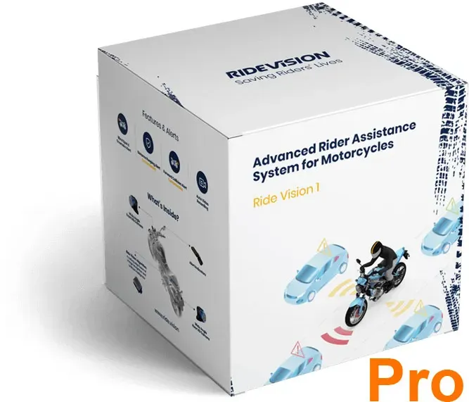 Ride Vision 1 Pro, Fahrer-Assistenz-System - Schwarz/Blau