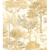 Rasch Textil Rasch Vliestapete Nature (Gelbgold, Floral, 10,05 m