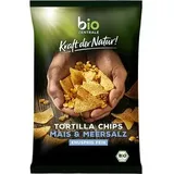 BioZentrale Chips Tortilla Chips Meersalz, Bio, Tortillas, 125g