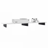 Vladon Game TV-Aufsatz 138,5 x 9,5 x 34,5 cm Weiß matt/Weiß Hochglanz MDF/Spanplatte