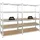 Proregal Lagerregal Metall 120x180x60 cm Silber 5 Fachböden