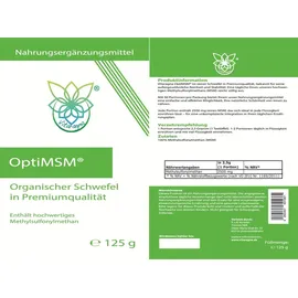 VITARAGNA OptiMSM Methylsulfonylmethan Pulver 125 g
