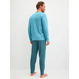 CALIDA Schlafanzug Relax Streamline 1 Blau M (50)