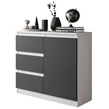 OEM Kommode 80 x 0 x 0 cm Weiß/Anthrazit