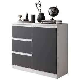 OEM Kommode 80 x 0 x 0 cm Weiß/Anthrazit