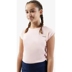 Tennis T-Shirt Mädchen TTS500 rosa fluoreszierendes blassrosa 131-140cm 8-9J