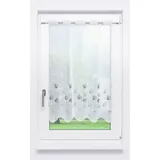 Lysel Scheibengardine Designblätter (Bx H) 96cm * 90cm Grau/Grau