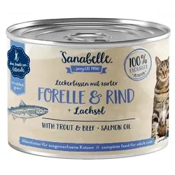 SANABELLE Forelle & Rindfleisch 195 g Nassfutter für ausgewachsene Katzen
