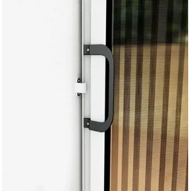 Hecht Alu Plissee Tür Professional 125 x 220 cm anthrazit