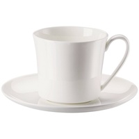 Rosenthal Latte-Macchiato-Glas Jade Weiss Cafe au Lait Tasse 2tlg, Bone Chna