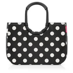 reisenthel Umhängetasche loopshopper L frame dots white Punkte OR7072