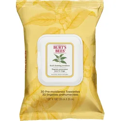 Burt ́s Bees Feuchttücher Facial Cleansing Towelettes Weißer Tee, 30 Pack