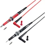 VOLTCRAFT MS-4PS-E Sicherheits-Messleitung [4mm Sicherheits-Stecker Prüfspitze] 1.00 m Schwarz, Rot 1 St.