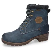 Dockers Schnürstiefelette, Schnürboots, Winterstiefel mit Filz am Schaft Gr. 37, navy, , 21542255-37