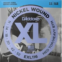 D'Addario EXL116 Medium Top/Heavy Bottom