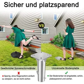 fivmen Bodenhülse Metall Silber