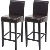 MCW Barhocker C33 2er-Set rund 2er Set  Braun